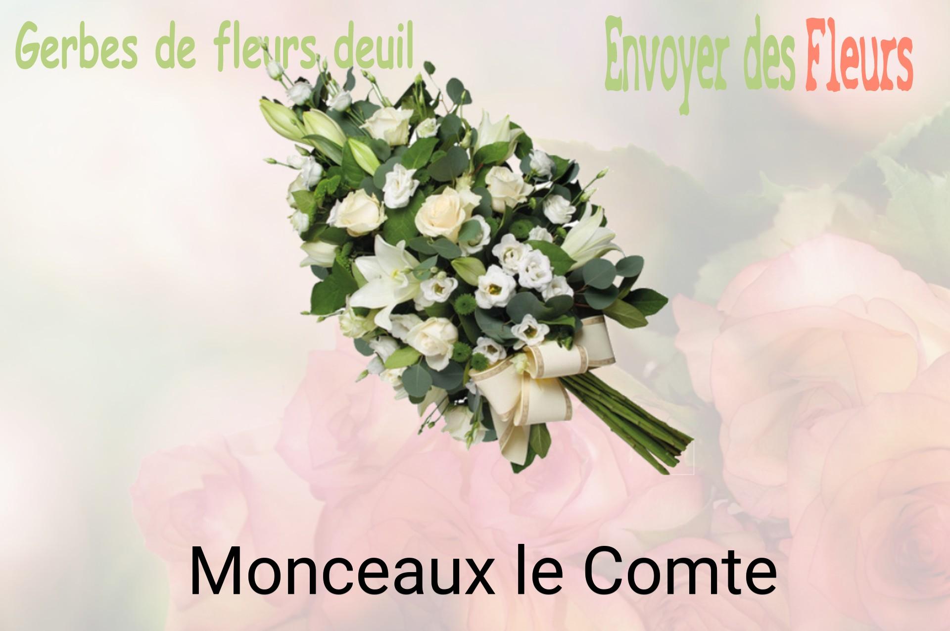 Gerbe de fleurs de deuil livrée à Monceaux-le-Comte